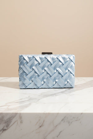 Carraig Donn Satin Weave Clutch in Blue