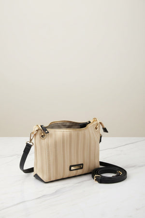 Carraig Donn Saturn Black Trim Crossbody Bag