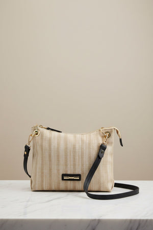 Carraig Donn Saturn Black Trim Crossbody Bag