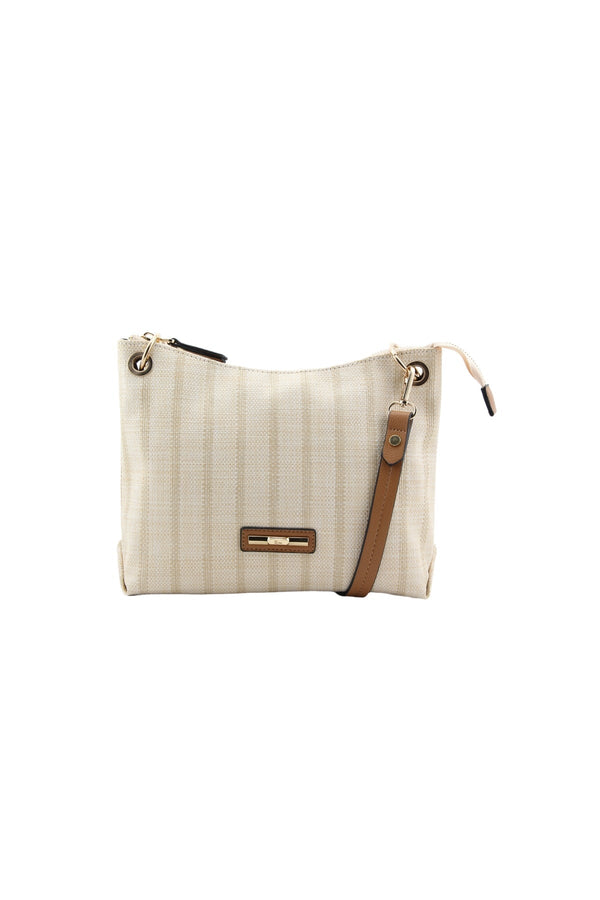 Carraig Donn Saturn Brown Trim Crossbody Bag