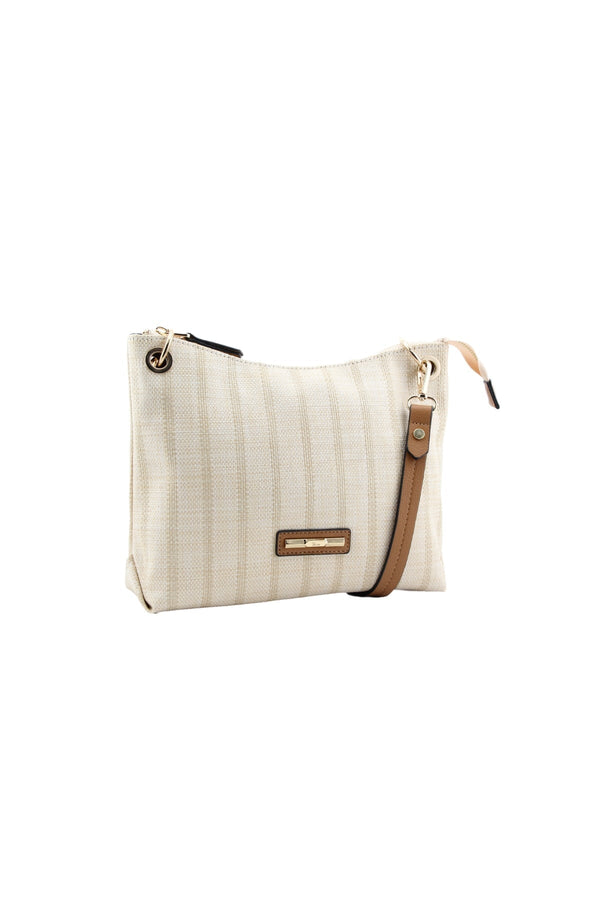 Carraig Donn Saturn Brown Trim Crossbody Bag