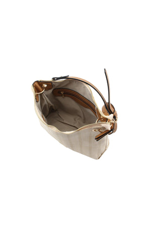 Carraig Donn Saturn Brown Trim Crossbody Bag