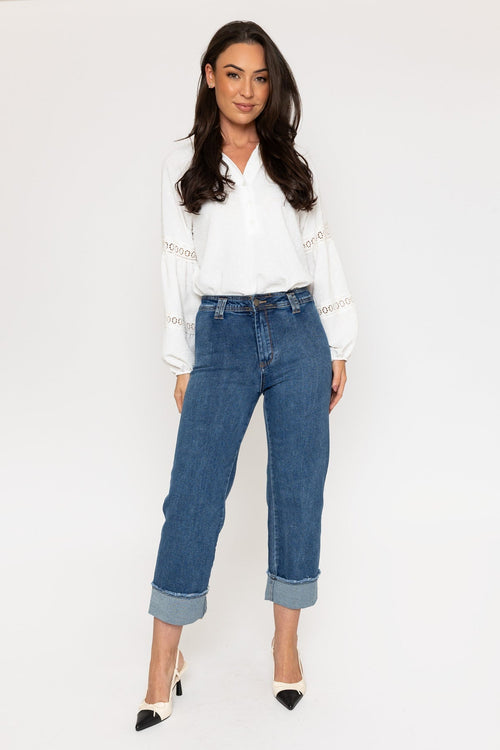 Seamless Turn Up Jeans