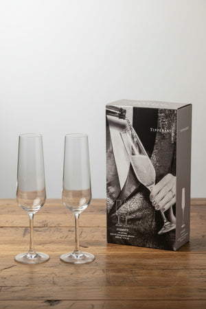 Carraig Donn Set of 2 Eternity Crystal Champagne Glasses