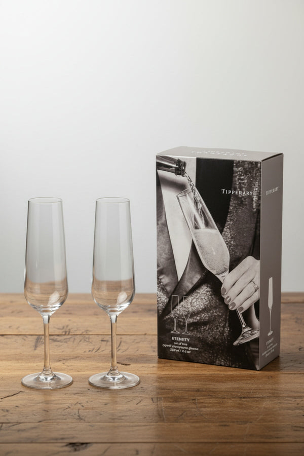 Carraig Donn Set of 2 Eternity Crystal Champagne Glasses