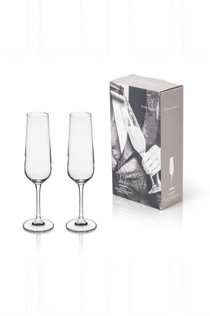 Carraig Donn Set of 2 Eternity Crystal Champagne Glasses