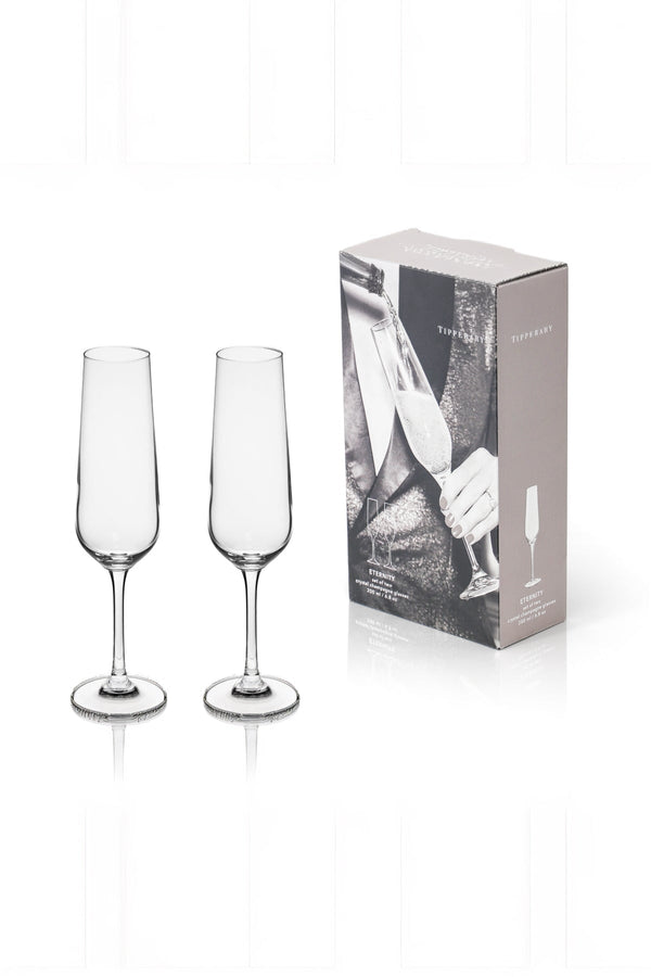 Carraig Donn Set of 2 Eternity Crystal Champagne Glasses
