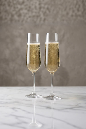 Carraig Donn Set of 2 Eternity Crystal Champagne Glasses