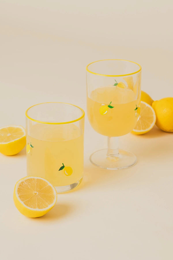 Carraig Donn Set Of 2 Lemon Tumbler Glasses