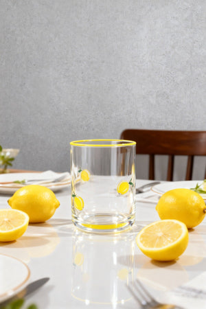 Carraig Donn Set Of 2 Lemon Tumbler Glasses