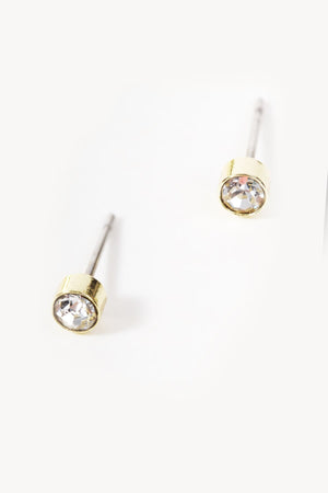 Carraig Donn Set of 2 Shamrock & Stone Stud Earrings