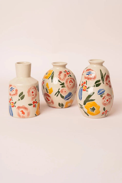 Set Of 3 Blossom Bud Vase