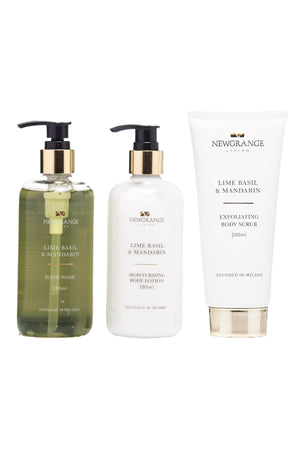 Carraig Donn Set Of 3 Lime Basil & Mandarin Luxury Body Care