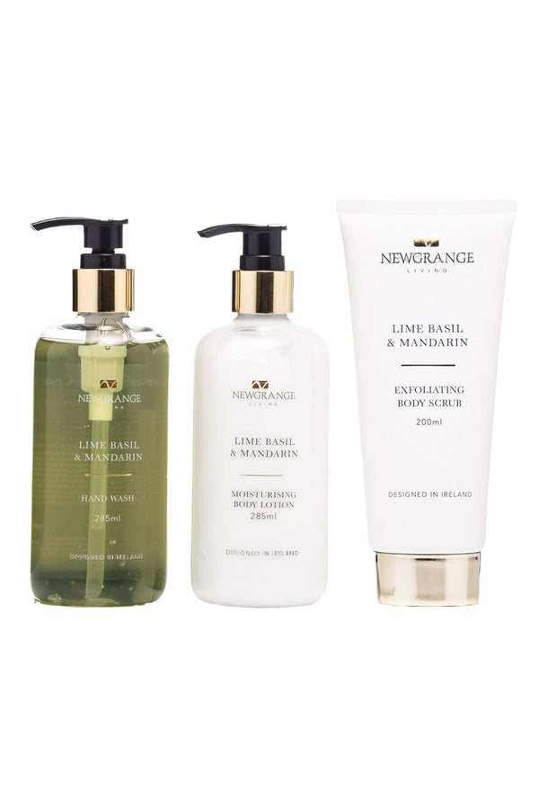 Carraig Donn Set Of 3 Lime Basil & Mandarin Luxury Body Care