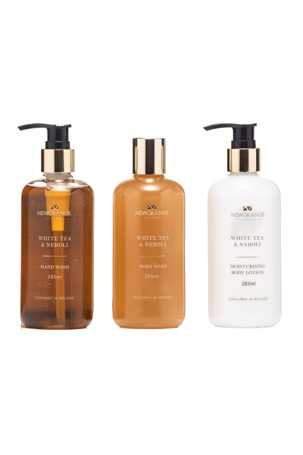 Carraig Donn Set Of 3 White Tea & Neroli Luxury Body Care