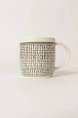 Carraig Donn Set Of 4 Black & White Doodle Mugs