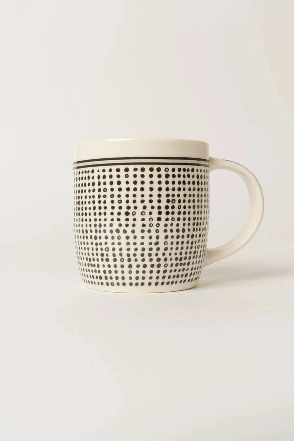 Carraig Donn Set Of 4 Black & White Doodle Mugs