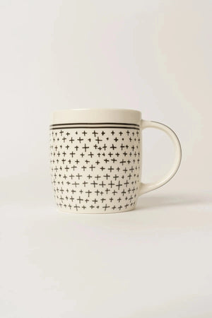 Carraig Donn Set Of 4 Black & White Doodle Mugs