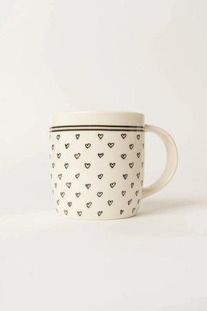 Carraig Donn Set Of 4 Black & White Doodle Mugs