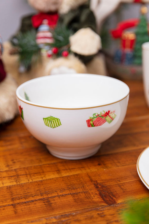 Carraig Donn Set Of 4 Christmas Tree Cereal Bowl
