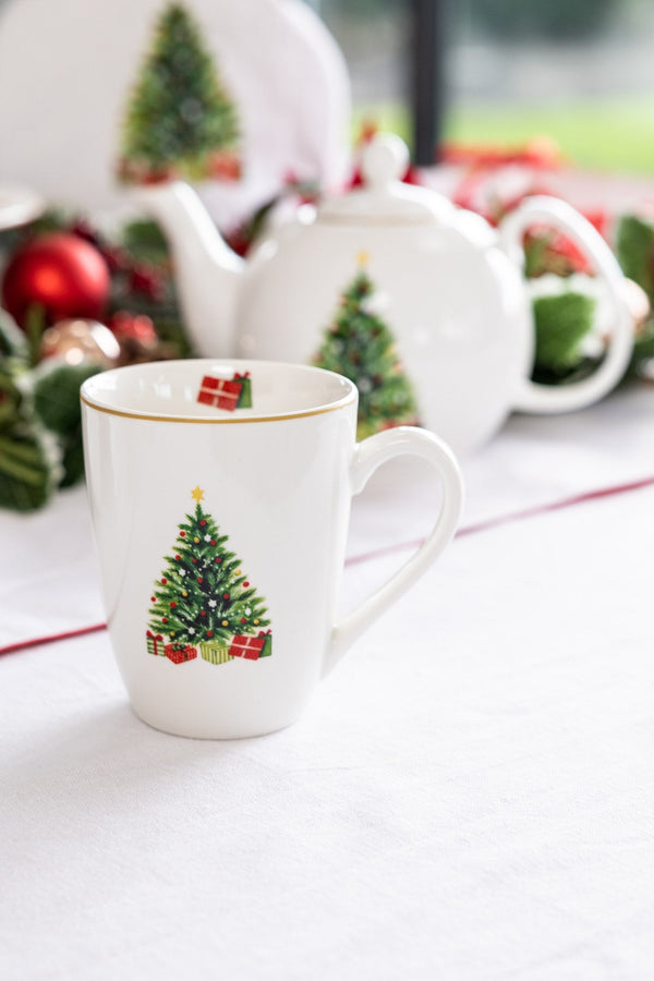 Carraig Donn Set Of 4 Christmas Tree Mug