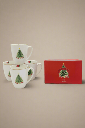 Carraig Donn Set Of 4 Christmas Tree Mug