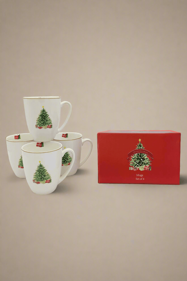 Carraig Donn Set Of 4 Christmas Tree Mug