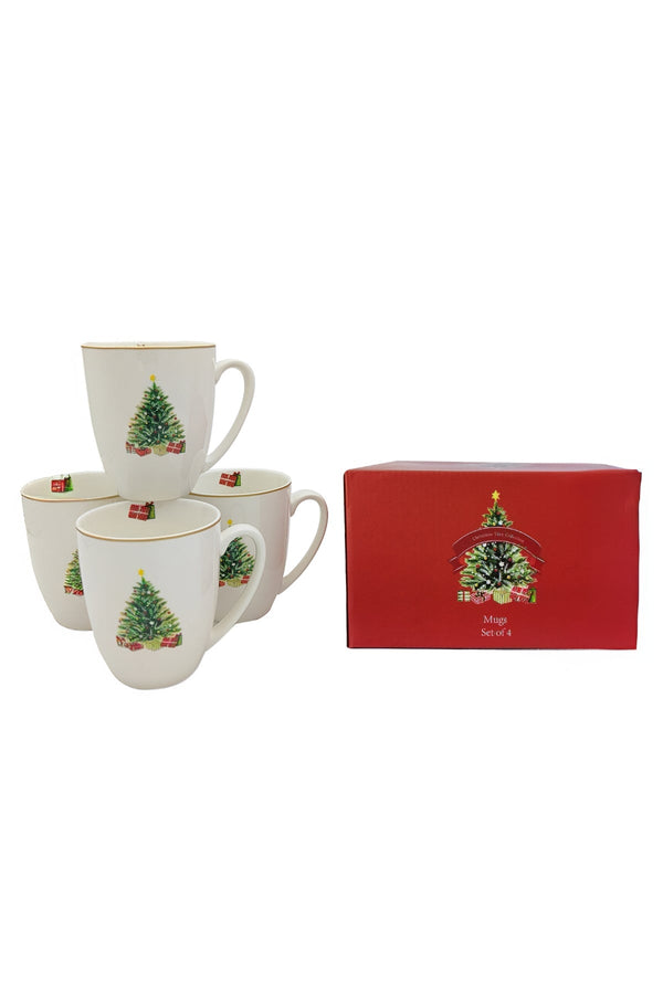 Carraig Donn Set Of 4 Christmas Tree Mug