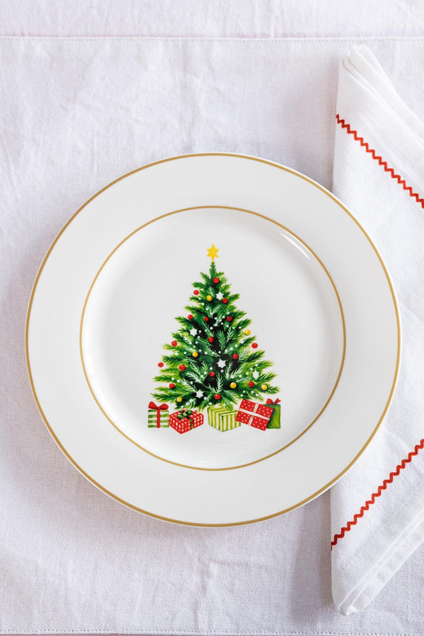Carraig Donn Set Of 4 Christmas Tree Salad Plate