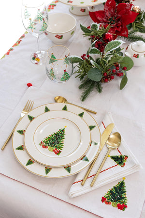 Carraig Donn Set Of 4 Christmas Tree Salad Plate