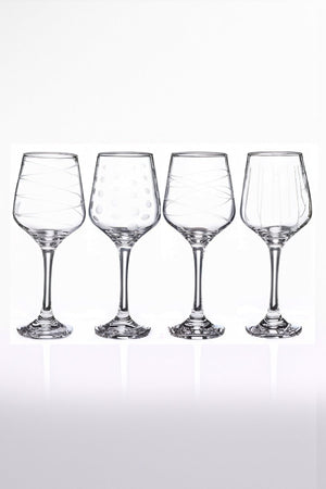 Carraig Donn Set of 4 Clear Cut Party Wine