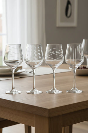 Carraig Donn Set of 4 Clear Cut Party Wine