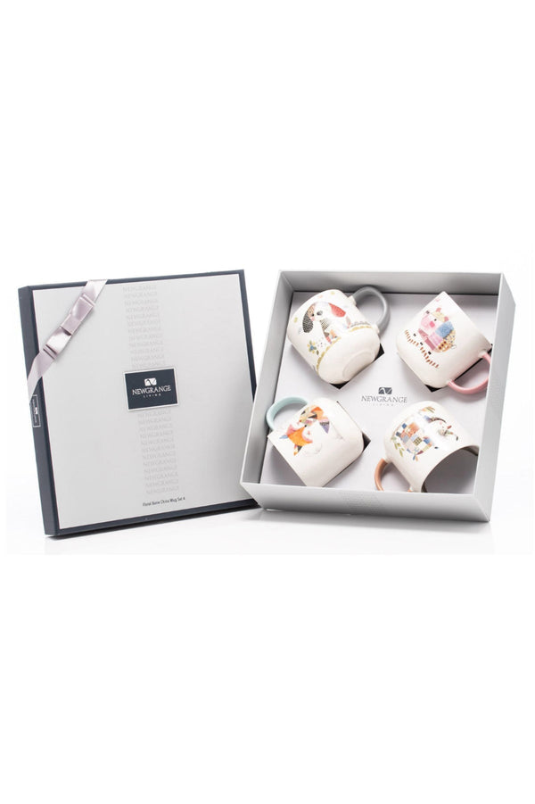 Carraig Donn Set of 4 Farm Yard Bone China Mugs