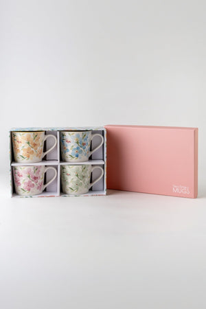Carraig Donn Set Of 4 Floral Mugs