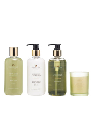 Carraig Donn Set Of 4 Lime Basil & Mandarin Luxury Body Care