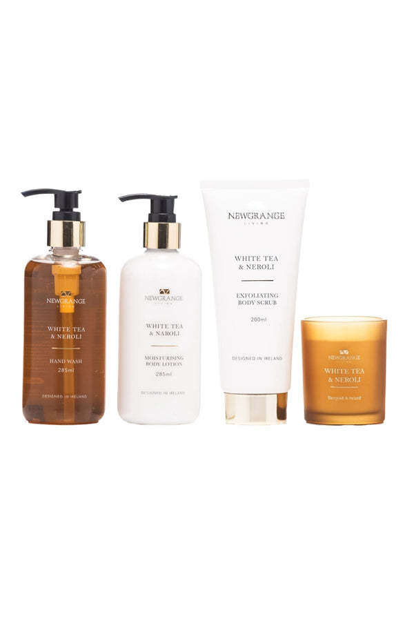 Carraig Donn Set Of 4 White Tea & Neroli Luxury Body Care