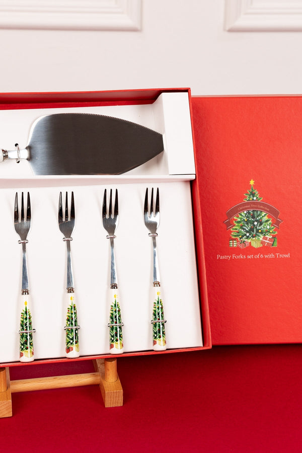 Carraig Donn Set of 6 Christmas Tree Forks with Trowel
