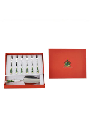 Carraig Donn Set of 6 Christmas Tree Forks with Trowel
