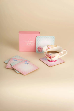 Carraig Donn Set Of 6 Rosa Belle Coasters