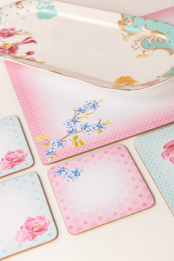 Carraig Donn Set Of 6 Rosa Belle Coasters