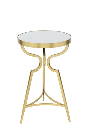 Carraig Donn Side Table with Gold Finish