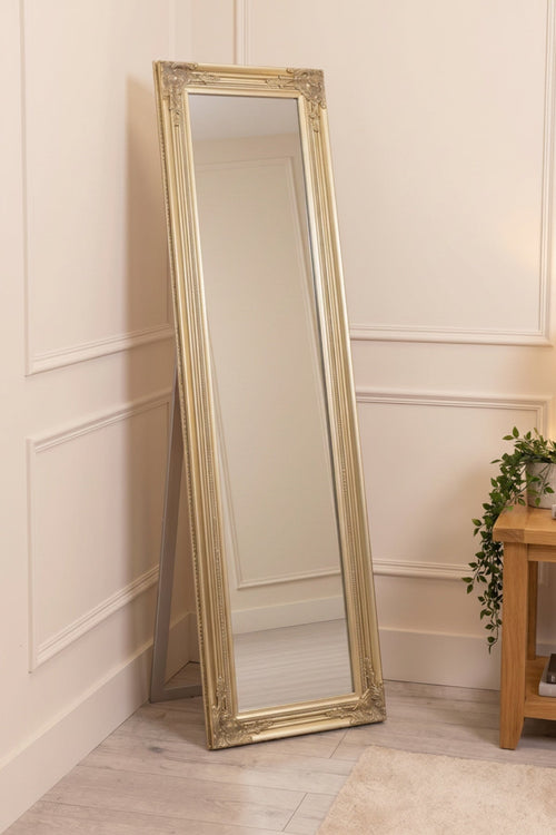 Silver Champagne Floor Standing Mirror
