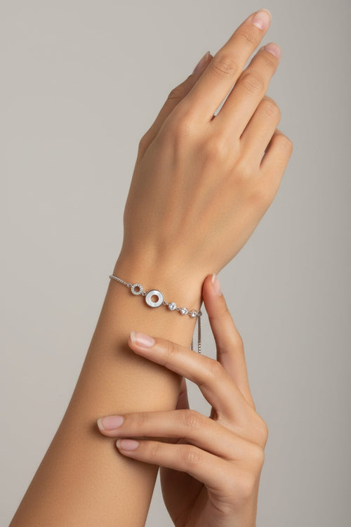 Silver Circles Bracelet