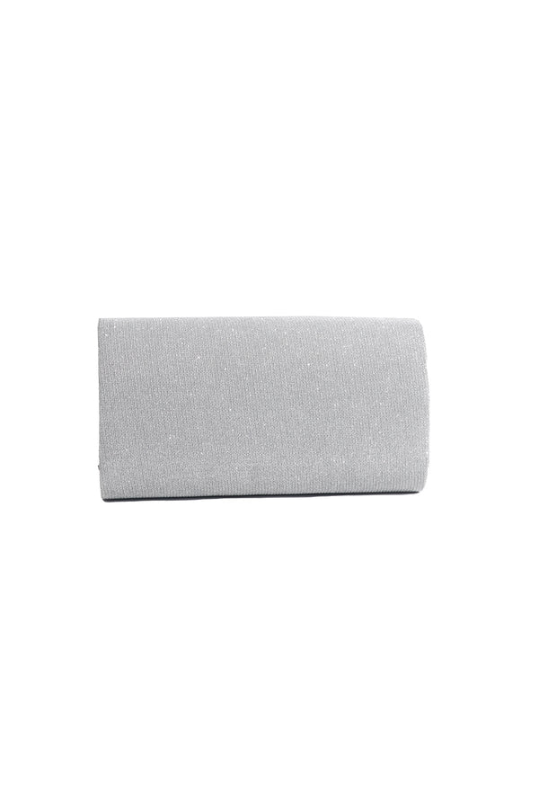 Carraig Donn Silver Envelope Clutch Bag