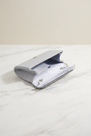 Carraig Donn Silver Envelope Clutch Bag