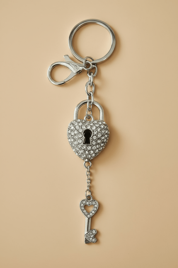 Silver Key To My Heart Key Ring | Giftware – Carraig Donn