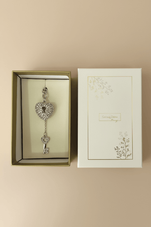 Carraig Donn Silver Key To My Heart Key Ring