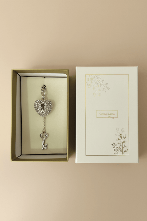 Silver Key To My Heart Key Ring