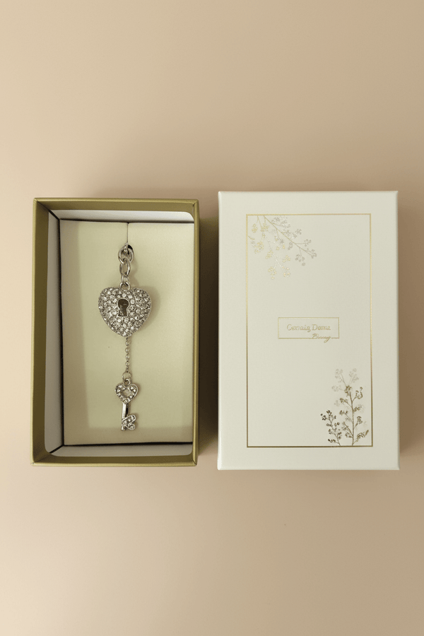 Carraig Donn Silver Key To My Heart Key Ring