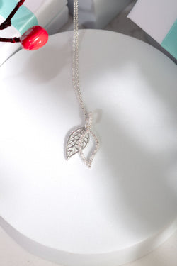 Carraig Donn Silver Leaf Necklace